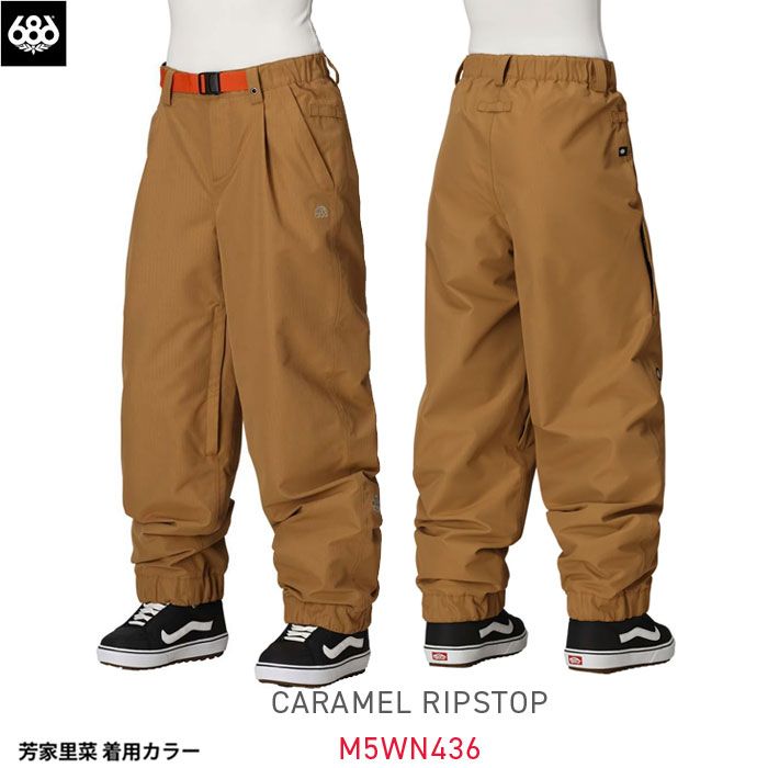 Sサイズのみ スノーウェア パンツ レディース 25-26 686 Outline Shell Pant スノーボード スキー スノボ W OUTLINE SHELL PT CARB