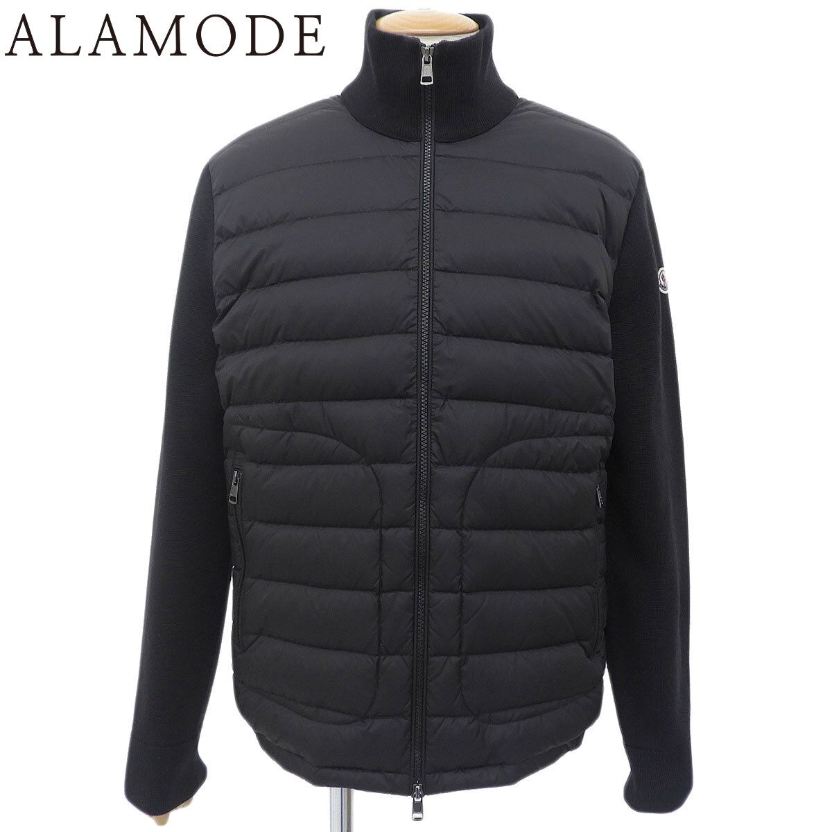 MONCLER(モンクレール) CARDIGAN TRICOT ダウンカーディガン 2021年 アパレル ファッション XL ナイロン ブラック黒 G20919B50700 A9341 メンズ 40802196254【中古】【アラモード】