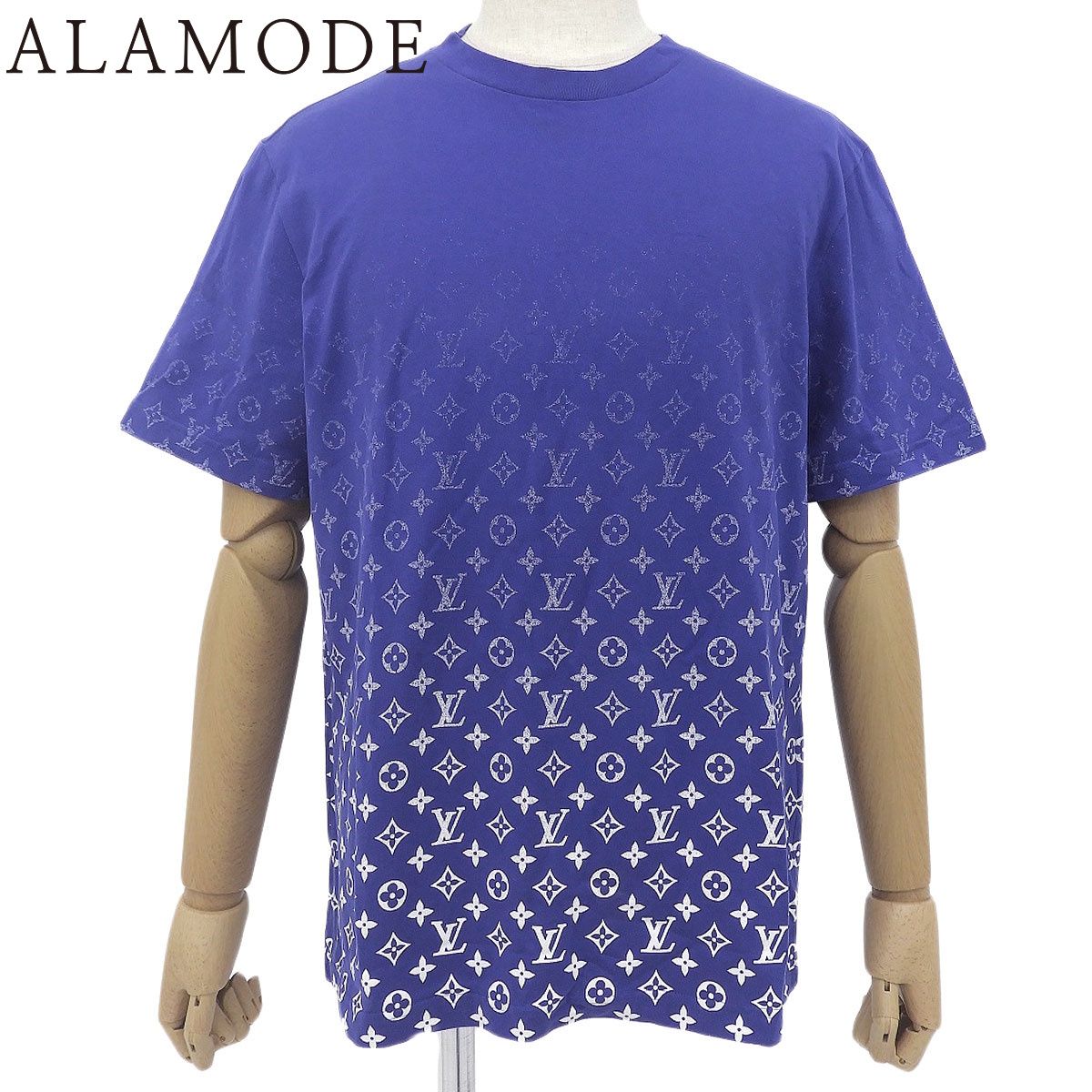 LOUIS VUITTON(ルイ・ヴィトン) モノグラム グラディエント Tシャツ Tシャツ 2022年 アパレル ファッション RM222Q XL コットン ブルー青 メンズ 40802196282【中古】【アラモード】