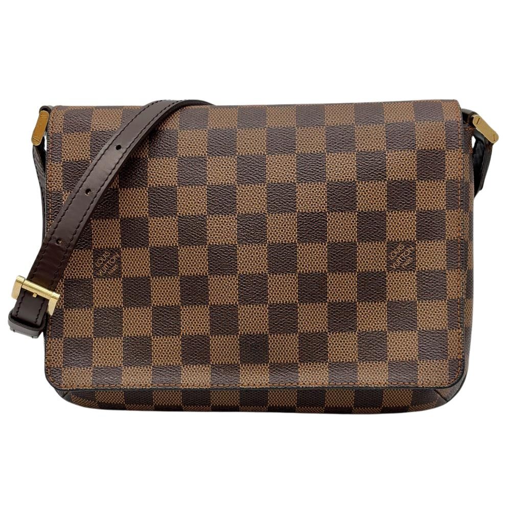 ルイヴィトン LOUIS VUITTON ミュゼット タンゴ ショートストラップ ショルダーバッグ ダミエ エベヌ N51255 ブラウン LM1012 レディース【中古】
