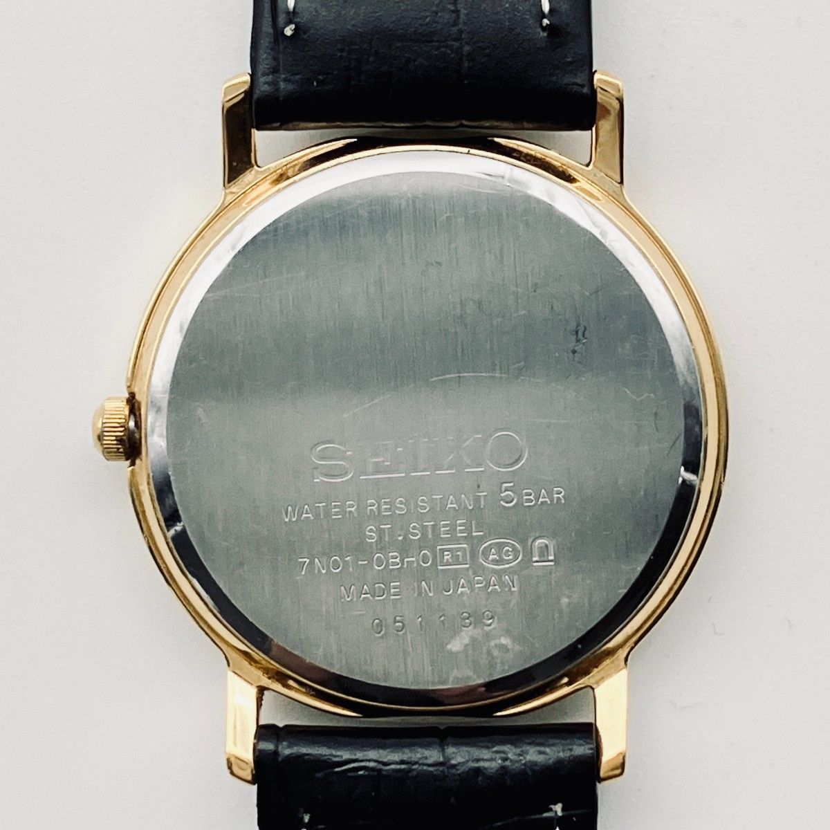 稼働】セイコー SEIKO 7N01-0BH0 腕時計 メンズ レディース ゴールド 