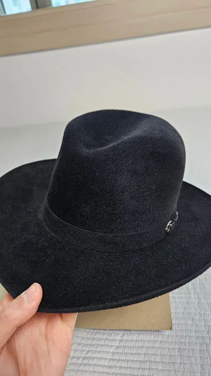 Vanzina ベロア ブラック FEDORA(フェドラ) 7 3/8 Large