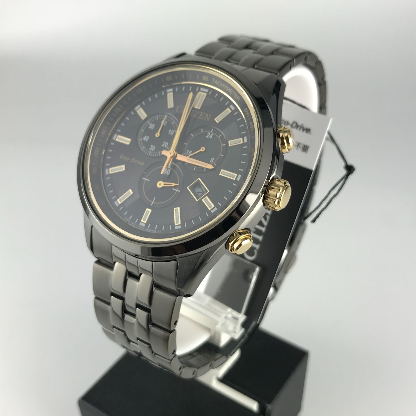 新品未使用☆シチズン CITIZEN メンズクロノグラフ腕時計 エコ 