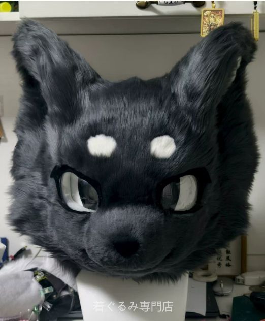 犬　猫　着ぐるみ ヘッド全頭　ヘッド ケモノ ファースーツ ぬいぐるみ コスプレ コスチューム Kurumi 一点物 C499