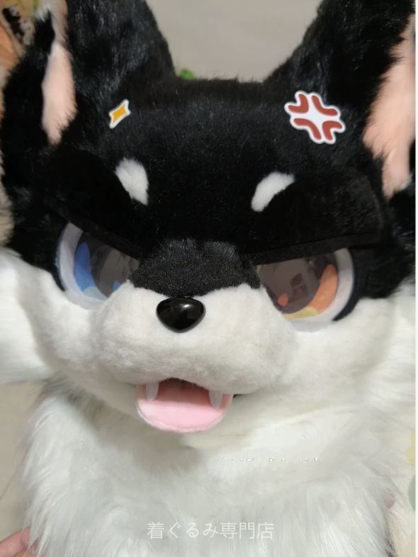 犬　猫　着ぐるみ ヘッド全頭　ヘッド ケモノ ファースーツ ぬいぐるみ コスプレ コスチューム Kurumi 一点物 C500