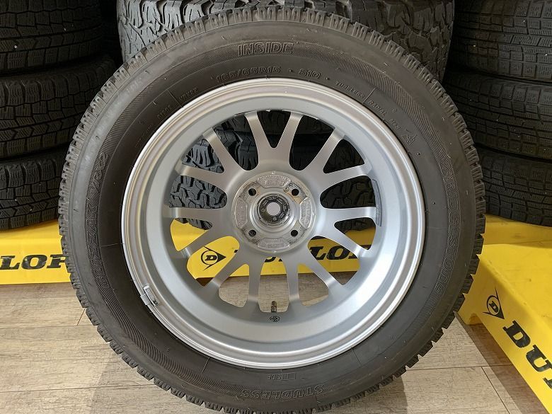 2605011】スタッドレス TOPRUN 15インチ 4.5J +48 PCD100 4H + VRX2