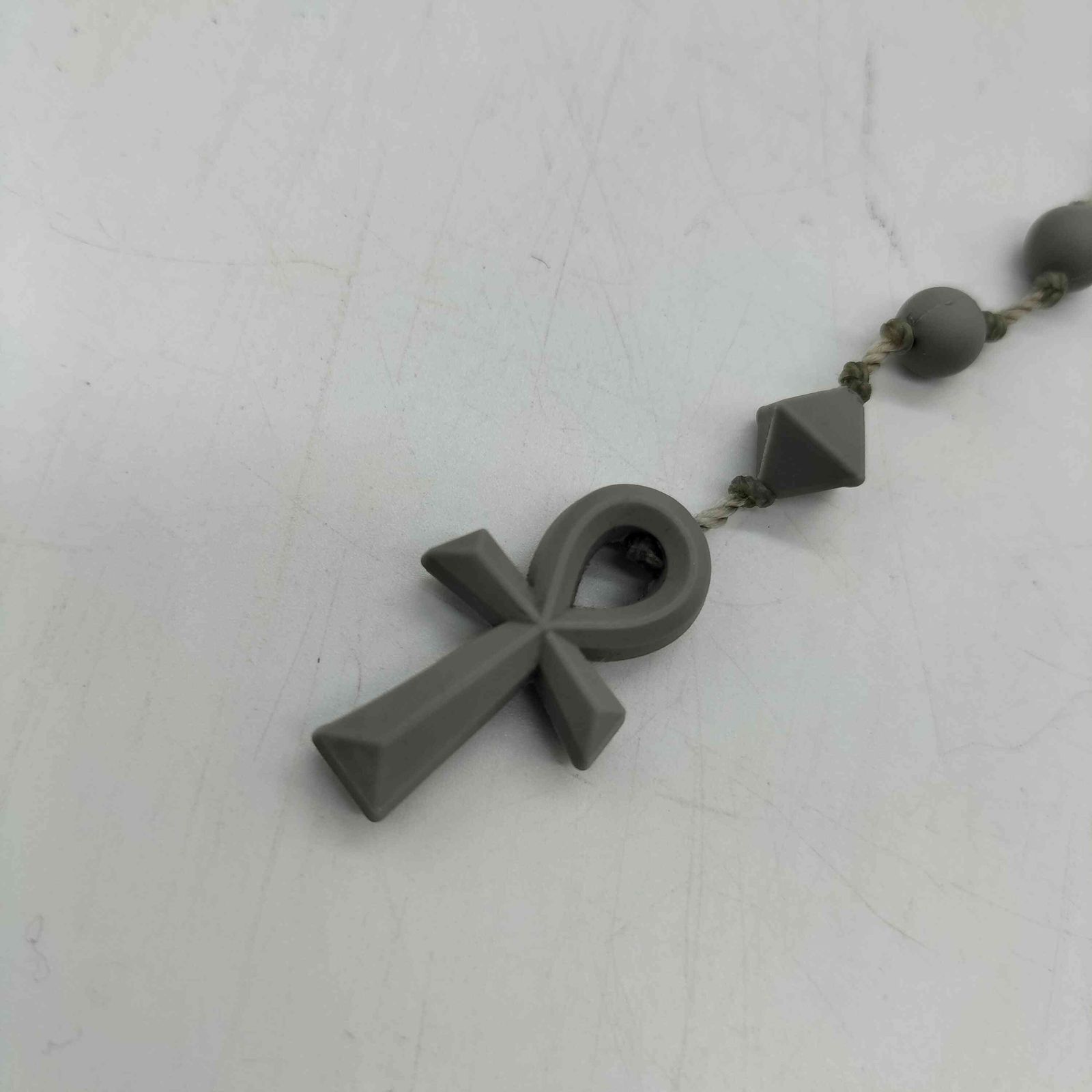 ユーズドフルギ USED古着 FAF FAKE ASS FLOWERS ANKH ROSSARY ロザリオ ロザリー クロス ジーザス ネックレス メンズ 表記無