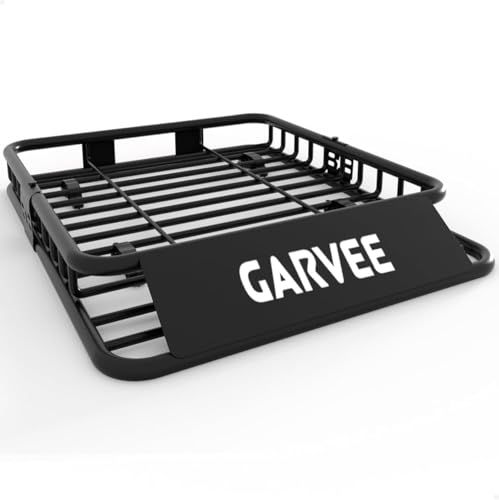 ガービー（Garvee） ルーフラック ルーフキャリア スチール製 2分割・3分割対応 耐荷重95kg 軽自動車・SUV・小型車・乗用車・軽バン対応 組立簡単 高耐久粉体塗装 防錆加工 空力設計 幅162cmx奥行き99cm/127cmx高さ a21360d5