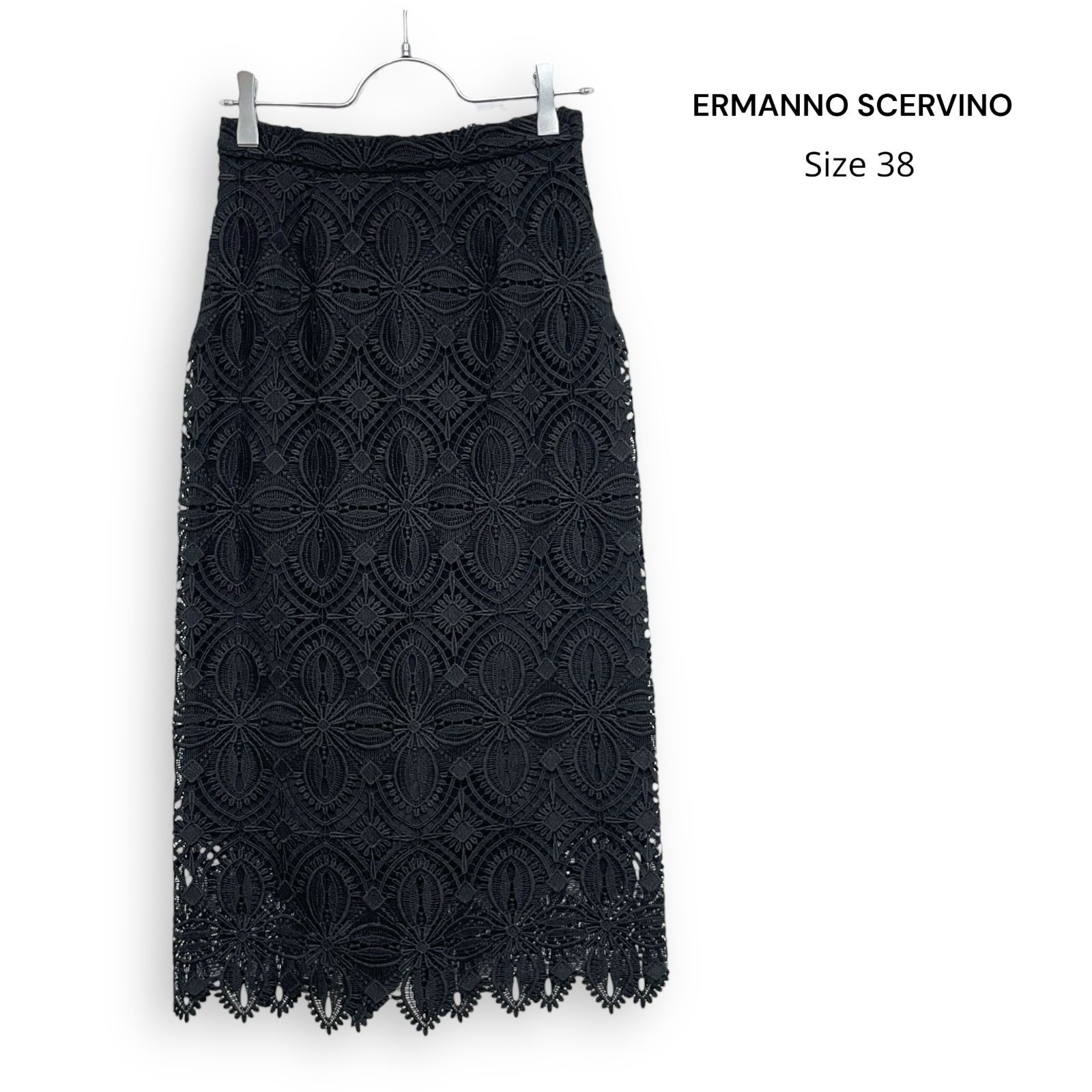 ERMANNO SCERVINO エルマンノ シェルヴィーノ レース 刺繍 スカート Size38