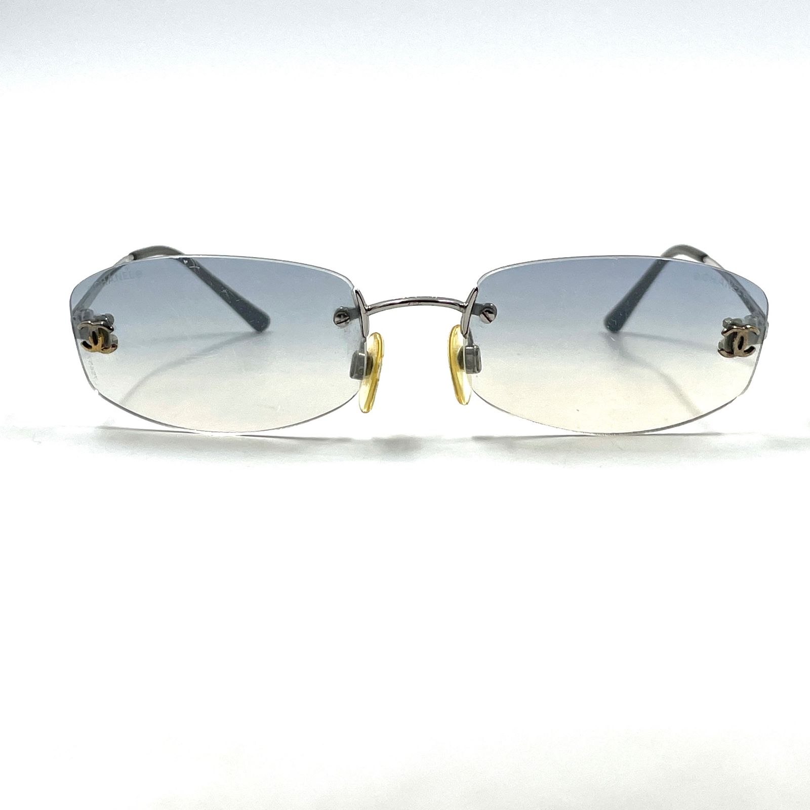 シャネル CHANEL サングラス 4002 c.124/55 54□19 ココマーク ブルー