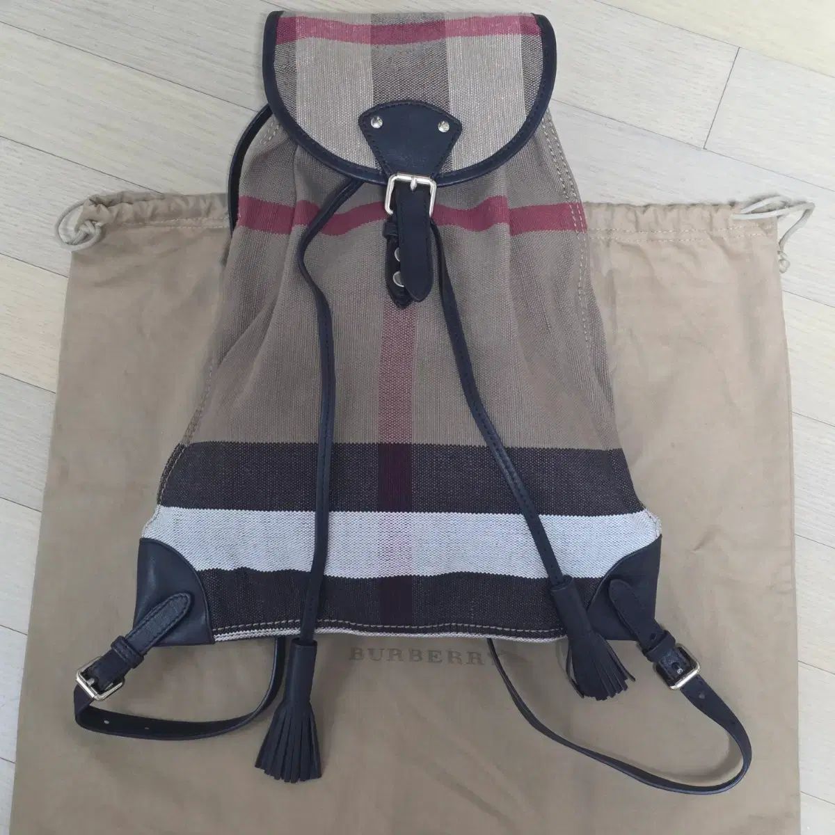バーバリー正規品 チルトン チェック バックパック
