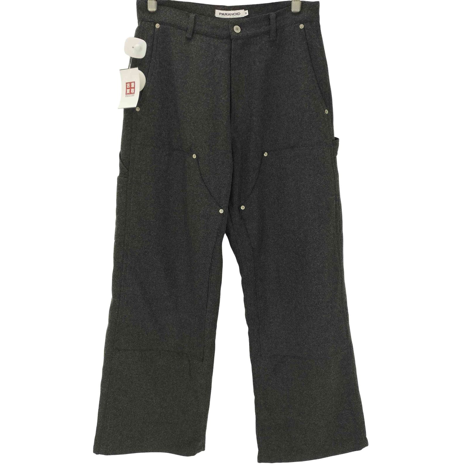 パラノイド PARANOID 25AW MELANGE PAINTER PANTS メランジ ペインター ダブルニー バギー ウール トラウザー パンツ メンズ M