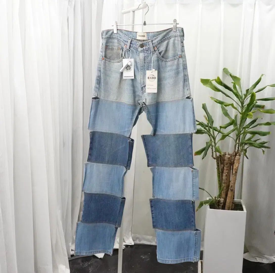 リーバイス マルチブロック パッチワーク デニム パンツ 2075