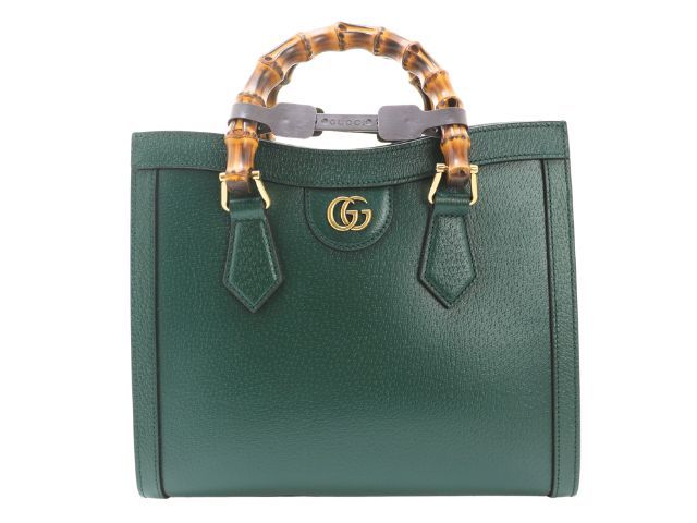 GUCCI グッチ バッグ バンブー 2wayバッグ カーフ/バンブー グリーン レディース 702721 2148104121240【中古】【200】