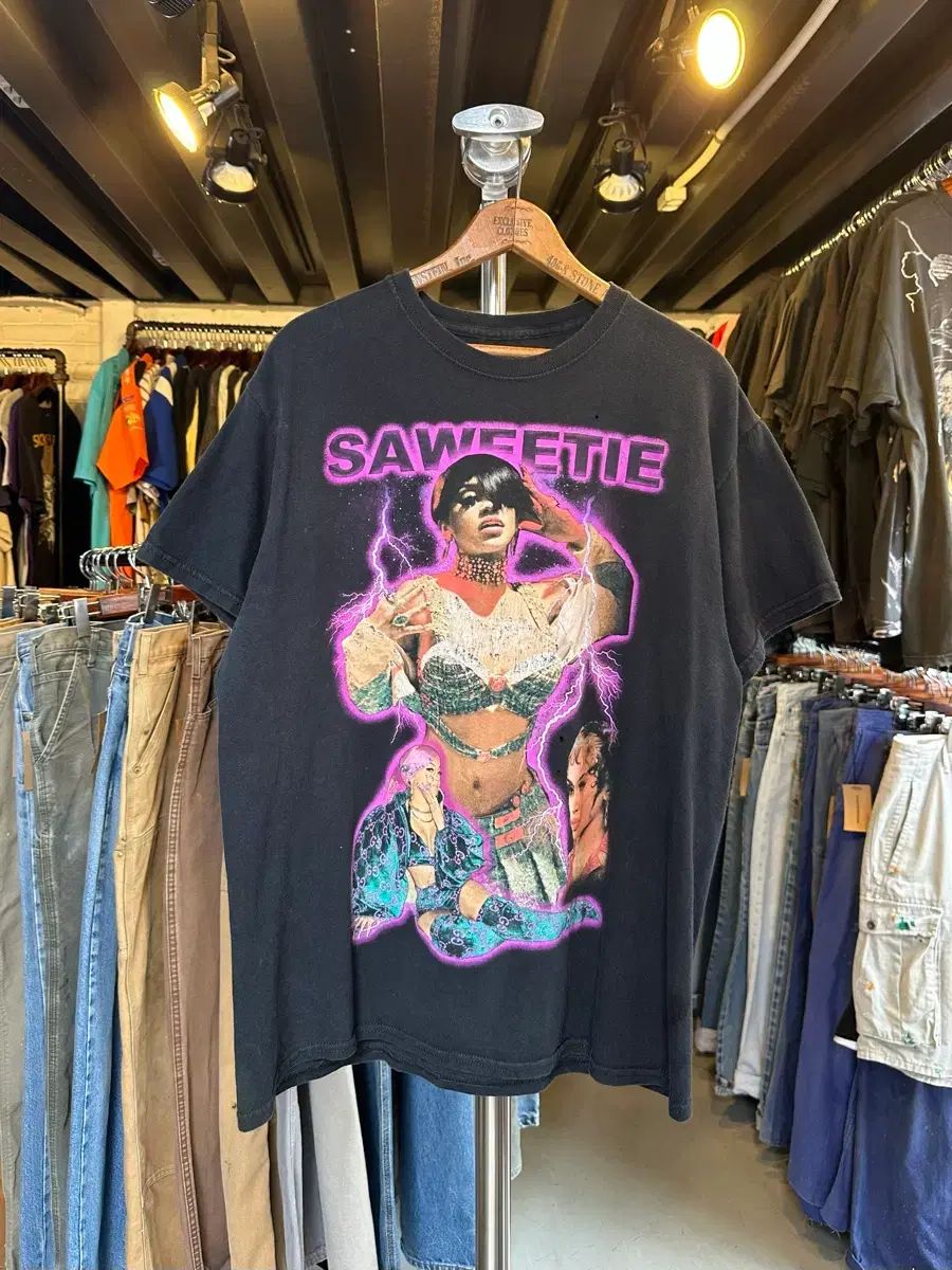100 サウィーティー Saweetie ラッパー プリンティング Tシャツ