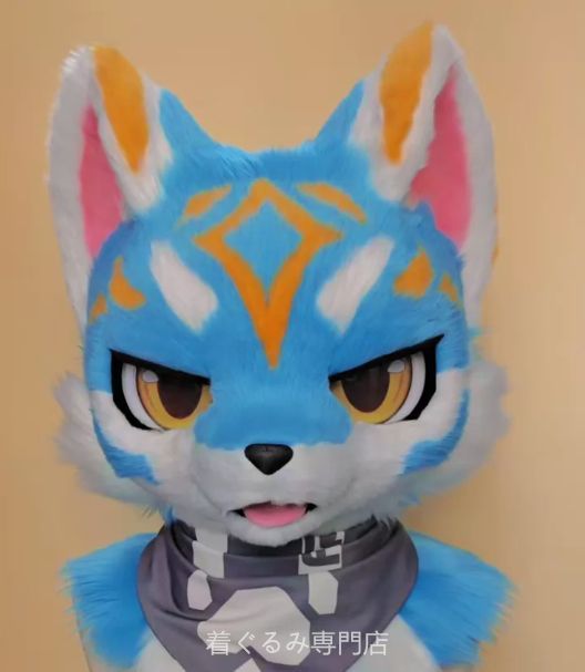 犬　猫　着ぐるみ ヘッド全頭　ヘッド ケモノ ファースーツ ぬいぐるみ コスプレ コスチューム Kurumi 一点物 C505
