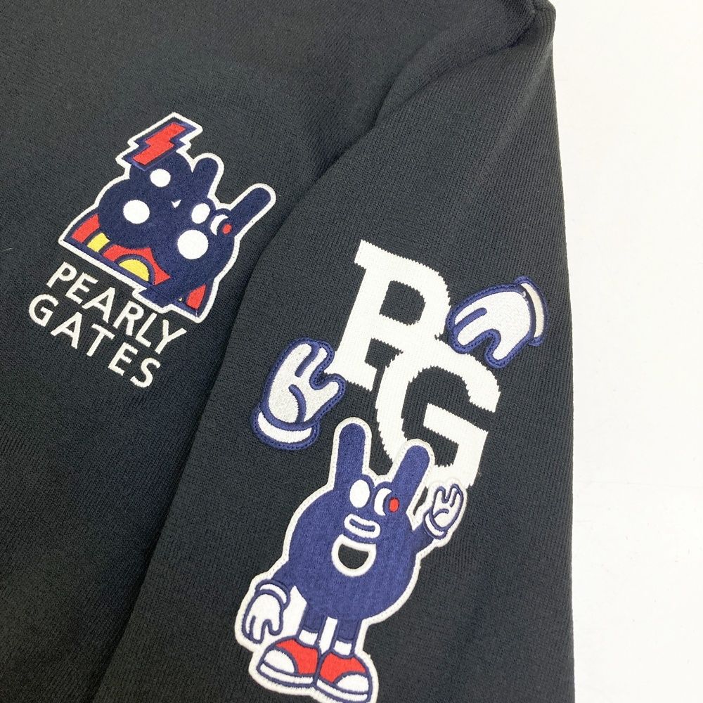 サイズ：5 PEARLY GATES パーリーゲイツ ニットセーター ブラック系