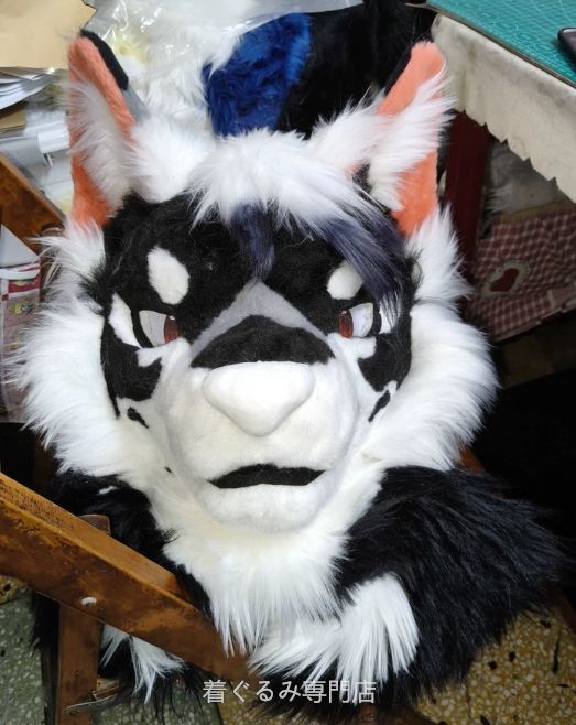 犬　猫　着ぐるみ ヘッド全頭　ヘッド ケモノ ファースーツ ぬいぐるみ コスプレ コスチューム Kurumi 一点物 C513
