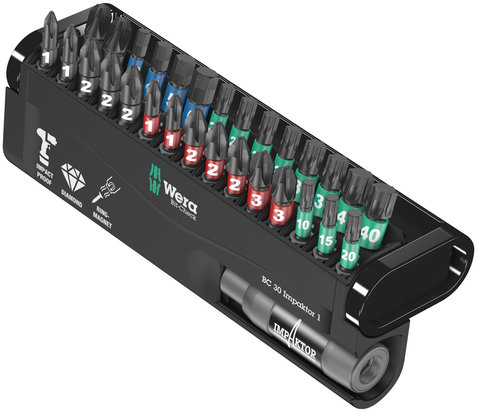 新品 Wera(ヴェラ) 05057690001 | ビットチェック 30 インパクター 1 ビットセット、30点入り