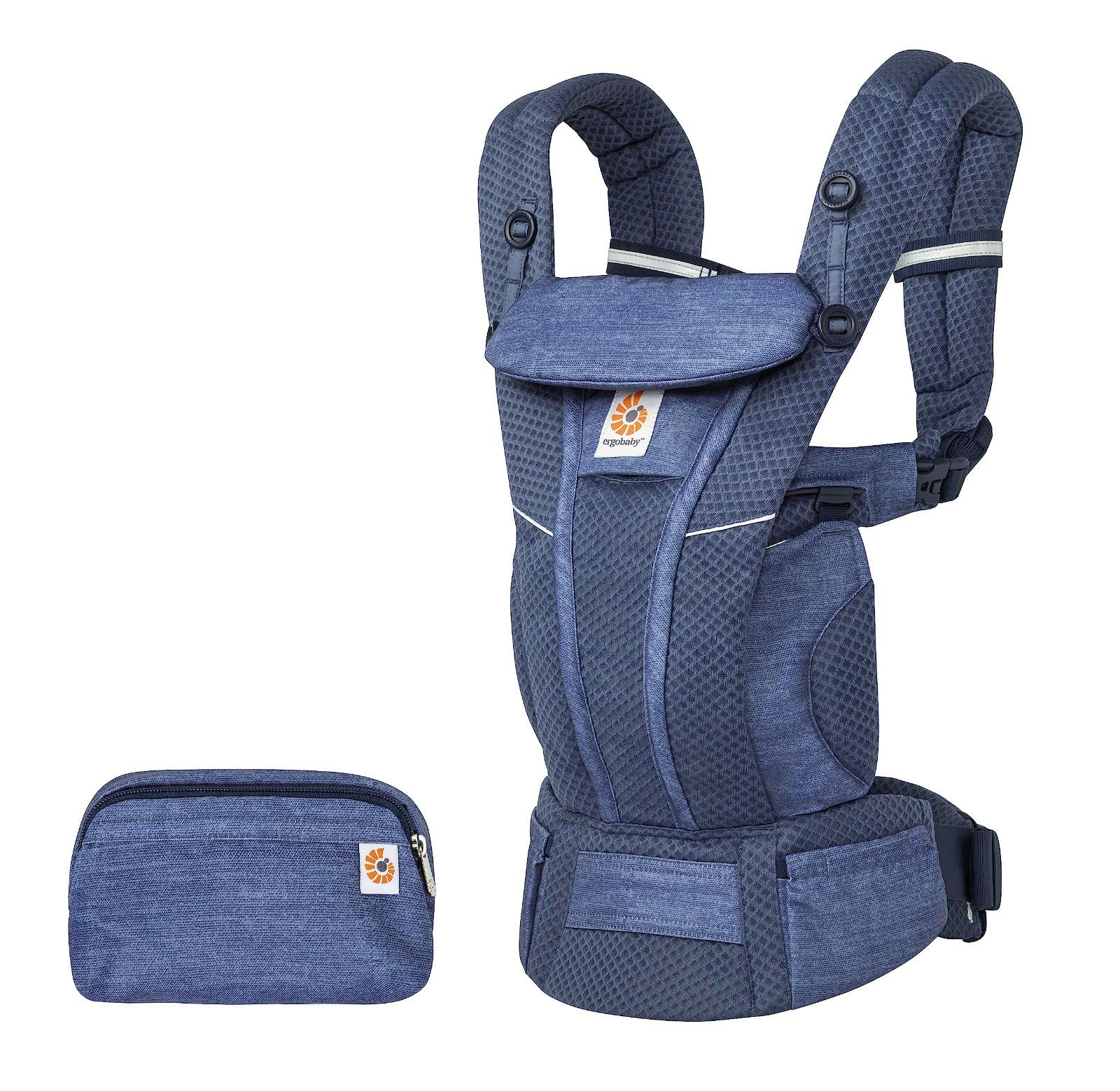 【在庫セール】Ergobaby(エルゴベビー) 抱っこひも OMNI Breeze ヘザードデニムブルー 0ヶ月から36ヶ月 メッシュ素材 通気性 日本限定 CREGBCZ360PHTRDNM