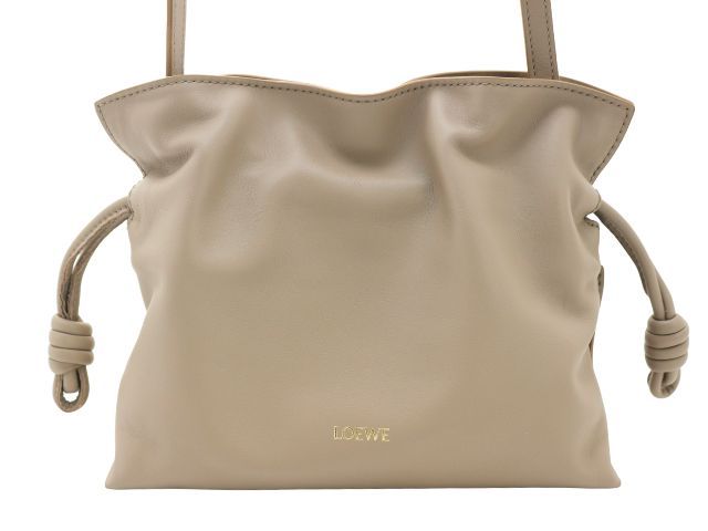 LOEWE ロエベ バッグ フラメンコクラッチ ミニ カーフ サンド A411FC2XA6 レディース 2148104115188【中古】【200】