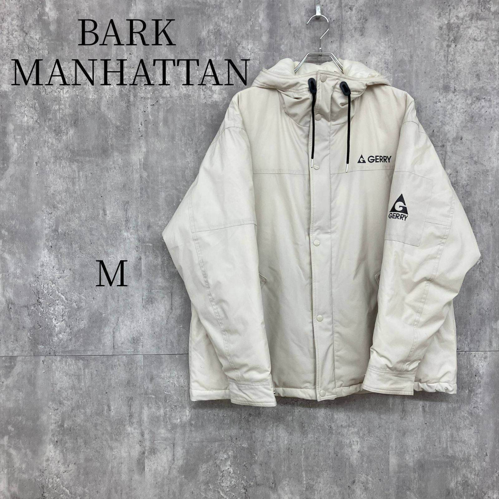GERRY×BARK MANHATTAN フードパディングジャケット アイボリー Mサイズ 
