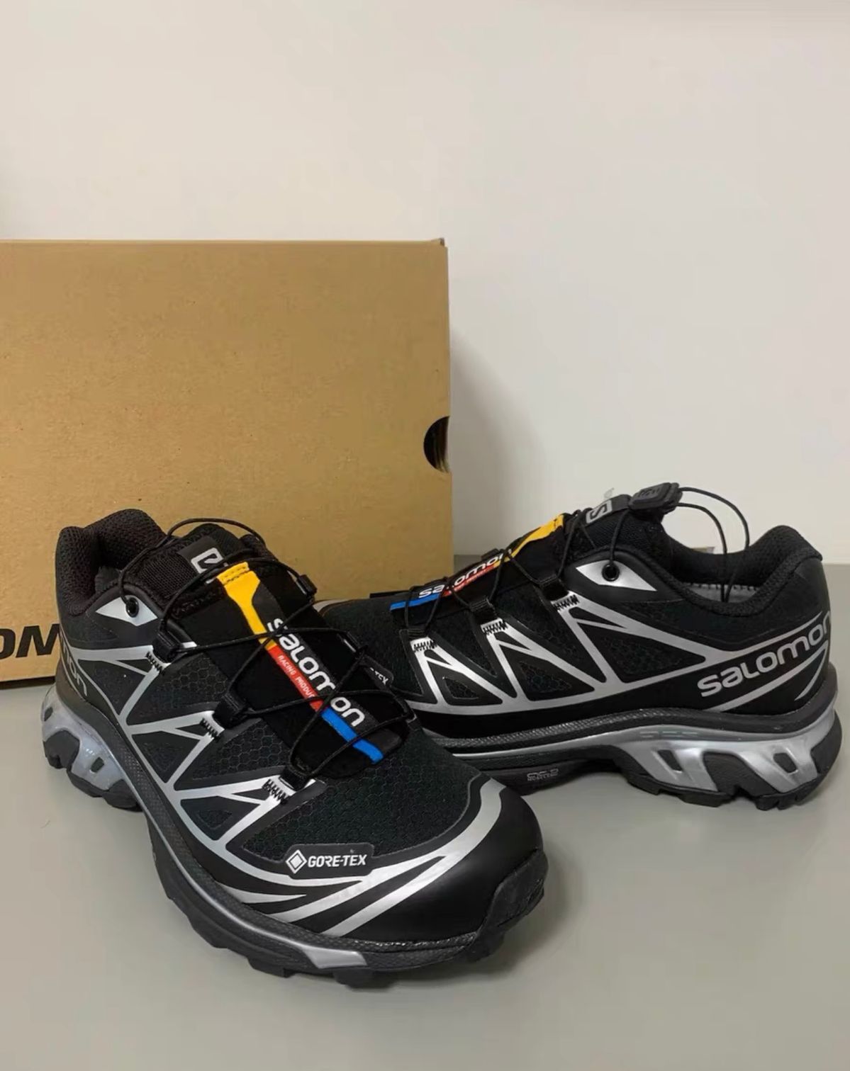 265mm SALOMON サロモン XT-6 GORE-TEX ゴアテックス ブラック シルバー