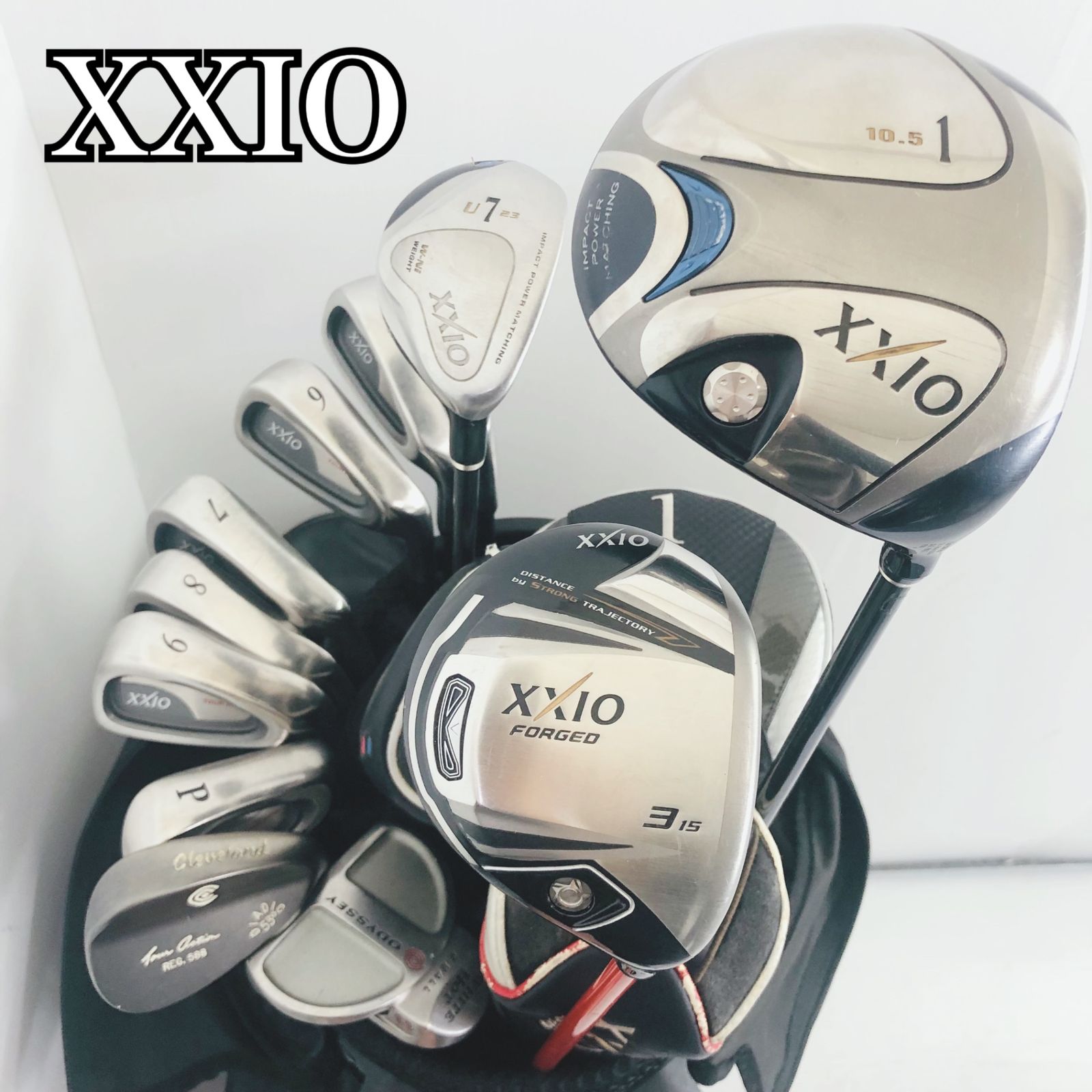 【保証付】DUNLOP ダンロップ XXIO ゼクシオ ゴルフクラブ フルセット ゴルフセット クラブセット メンズ 初心者 入門 右利き パター付 安価 85Y-47