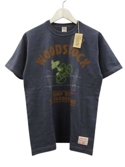 トイズマッコイ TOYS McCOY WOODSTOCK ウッドストック プリントTシャツ TMC2628 PEANUTS ネイビー M