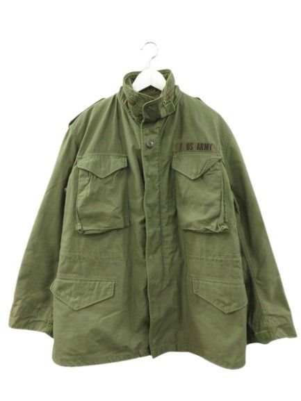 ヴィンテージ VINTAGE U.S.ARMY 70s M-65 フィールドジャケット 3rd ブラスジッパー キルティングライナー付き オリーブ M-R