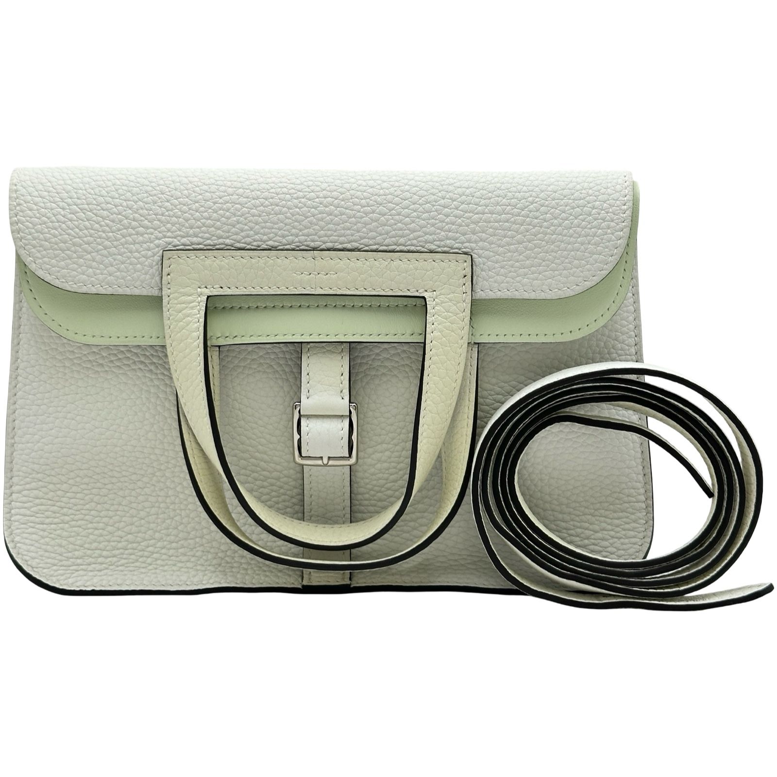 エルメス HERMES アルザン25 ヴェルソ B刻印 ニューホワイト/ヴェールフィズ/シルバー金具 トリヨン/スイフト レディース ショルダーバッグ