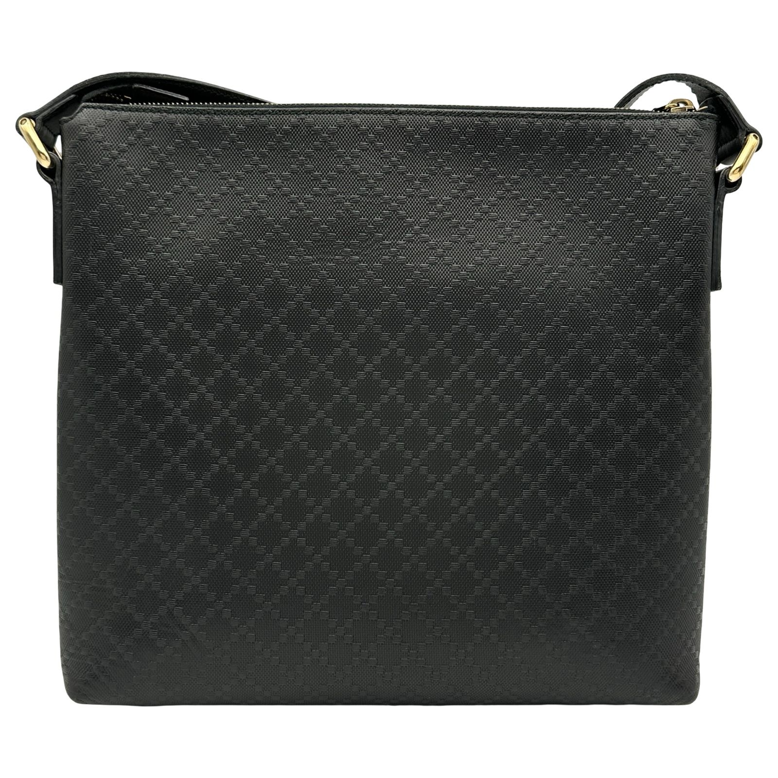 グッチ GUCCI ディアマンテ メッセンジャーバッグ 387399 ブラック PVC 