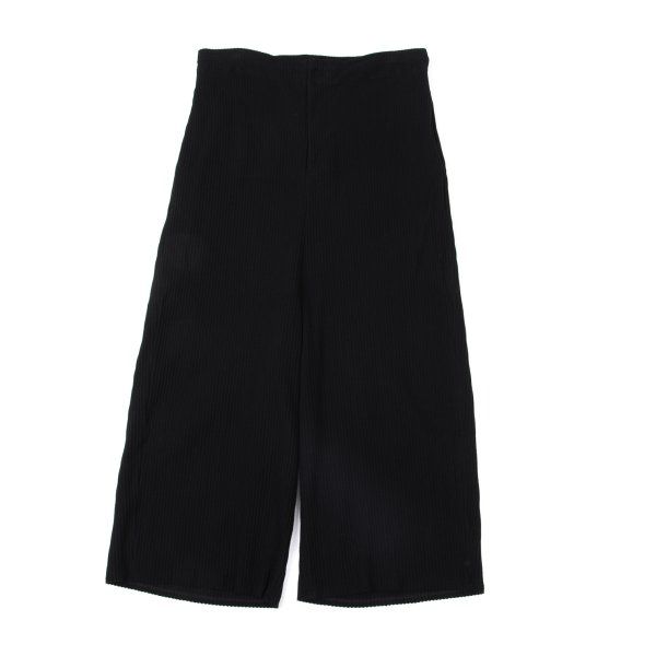 ワイズY's コットンリブサルエルパンツ 黒3
