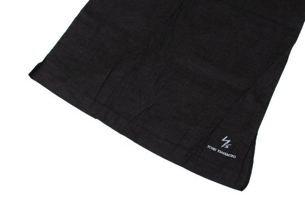 ワイズフォーメンY's for men ロゴプリントストール 黒
