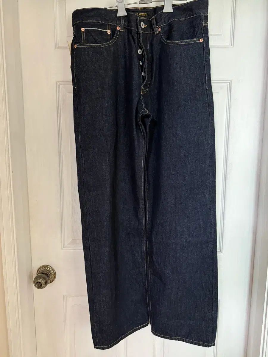 ブラックアウト セルビッジ デニム B007 DENIM (one wash) 32