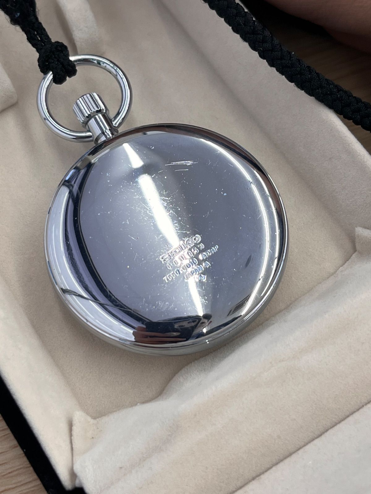 S【中古・不動・動作未確認】クオーツ式 懐中時計 鉄道時計 不動品