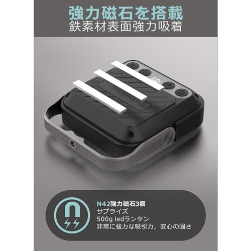 SUPERWAY 20000mAh led ランタンQC 3.0/22.5W 2024新登場 1600ルーメン 四色切替 昼光色 昼白色 電球色 赤色点灯 SOS IP65 防水 防災グッズ アウトドア ライト 電気量輝度数字表示 光色/輝度 3aa2610a