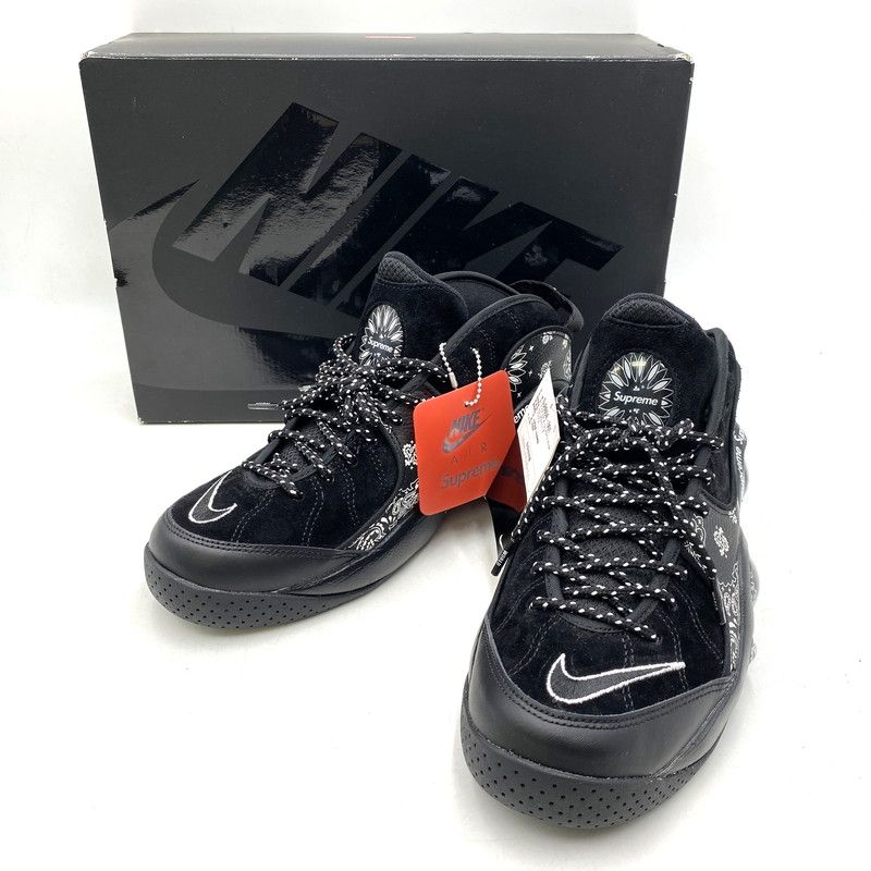 【中古美品】 NIKE ナイキ × SUPREME シュプリーム AIR ZOOM FLIGHT 95 SP DJ8604-001 エア ズームフライト 95 SP スニーカー シューズ 靴 【160-260607-as-02-izu】