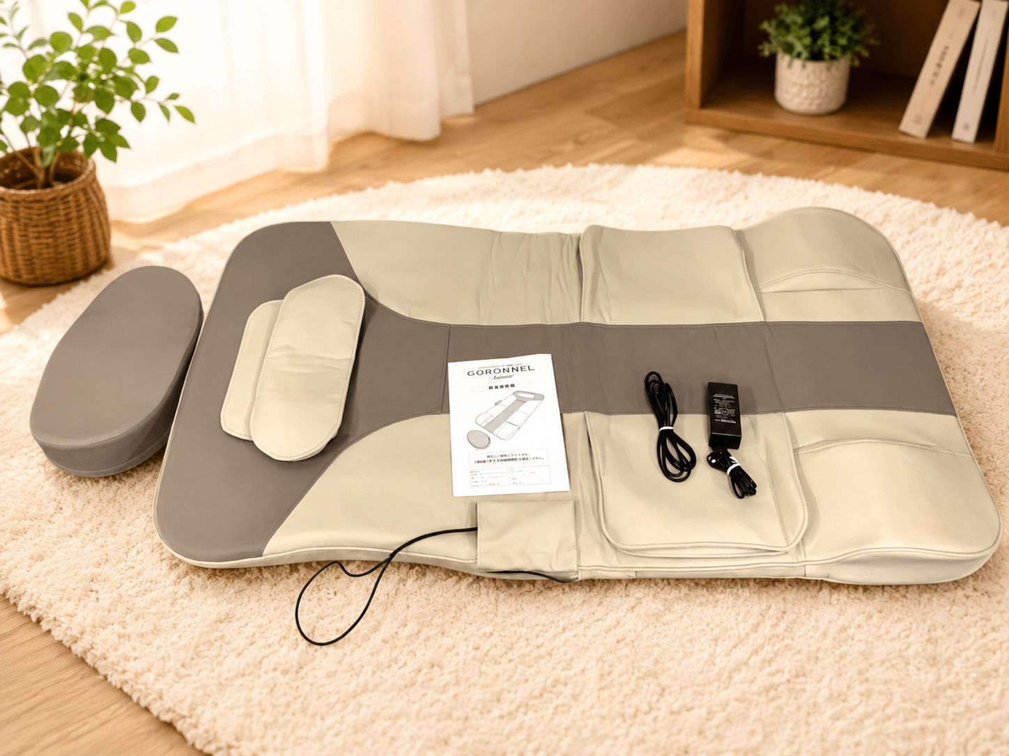 ✨美品✨GORONNEL ゴロンネル プレミア マッサージマット 電動マッサージ 家庭用マッサージ器 ストレッチ リラクゼーション ボディケア 腰 肩 背中 健康器具