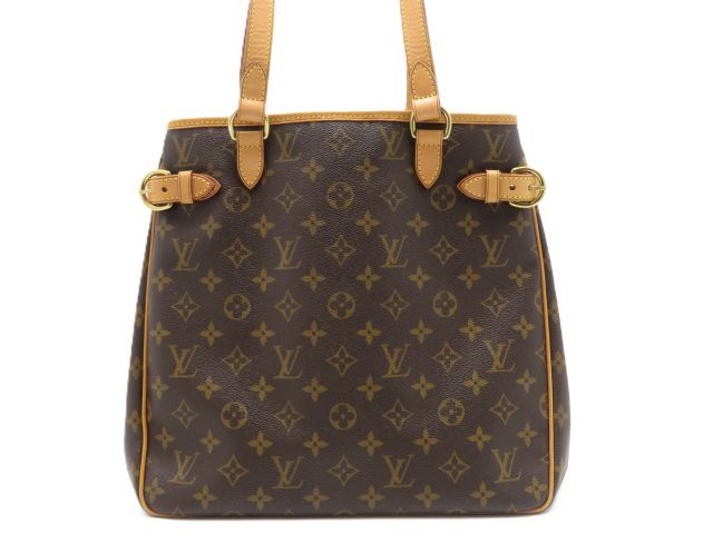LOUIS VUITTON ルイ・ヴィトン バッグ バティニョール・ヴェルティカル モノグラム ﾊﾞｯｸﾞ M51153 トートバッグ PVC ブラウン レディース【中古】431