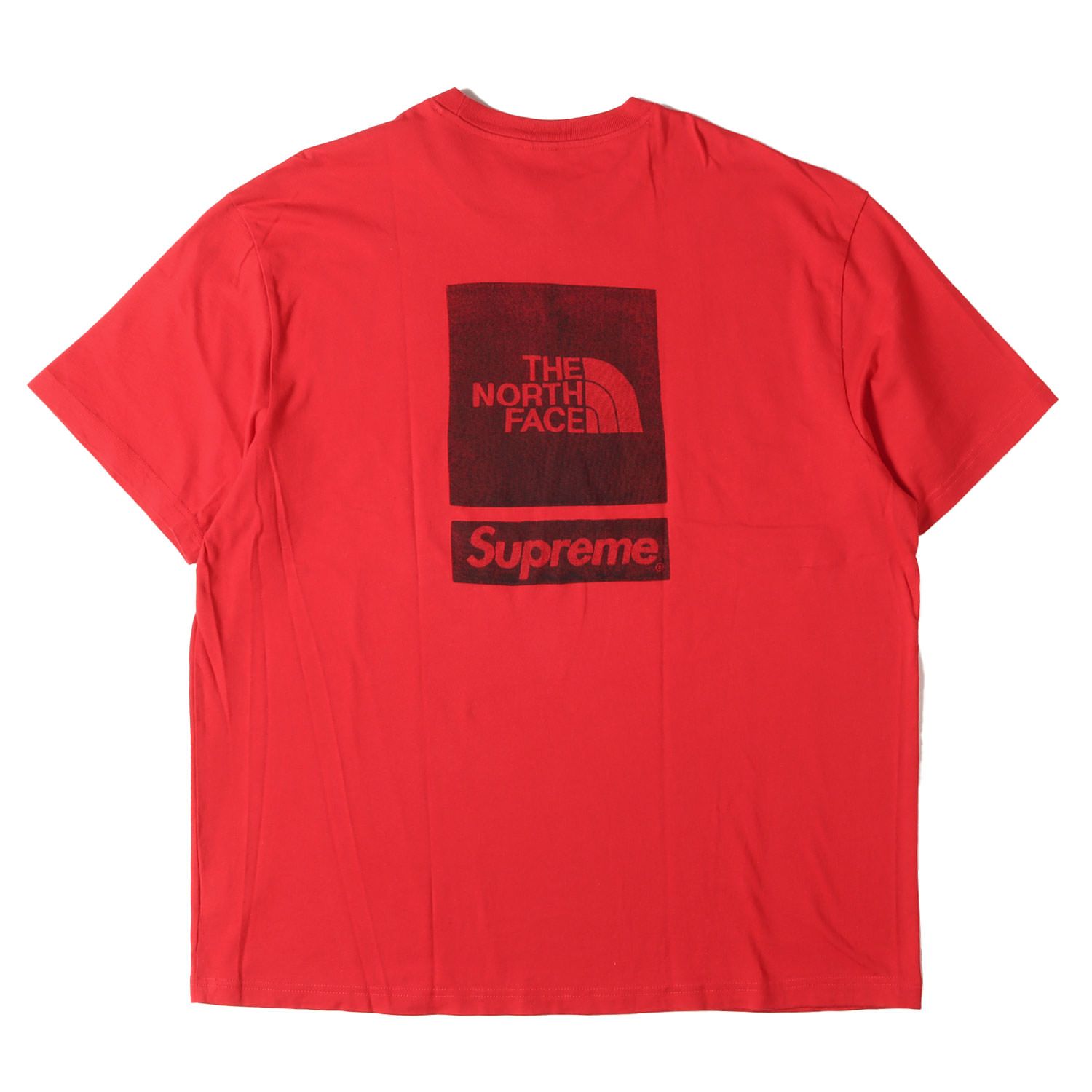 Supreme シュプリーム Tシャツ レッド サイズ:XL | 24SS THE NORTH FACE ロゴプリント クルーネック Tシャツ (S/S Top) | トップス カットソー 半袖 | コラボ【メンズ】【中古】