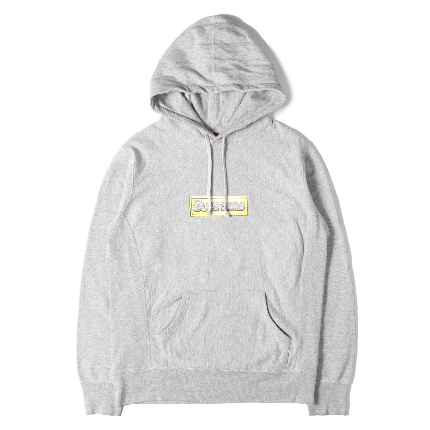 Supreme シュプリーム パーカー ヘザーグレー サイズ:S | ブリング BOXロゴ スウェットパーカー (Bling Logo Pullover) | トップス フーディー【メンズ】【中古】