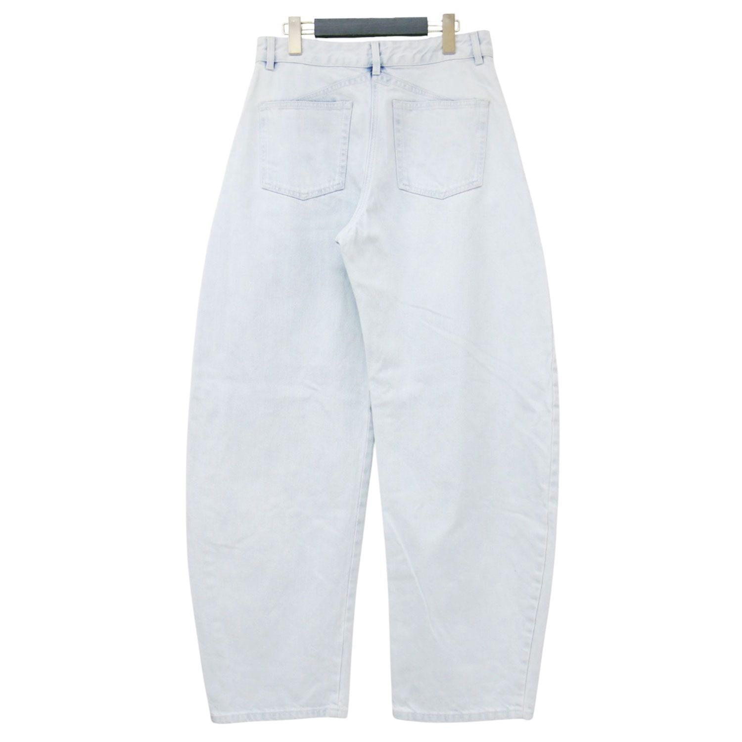 ALAIA アライア パンツ ライトブルー サイズ:36(S) | 25秋冬 ラウンド