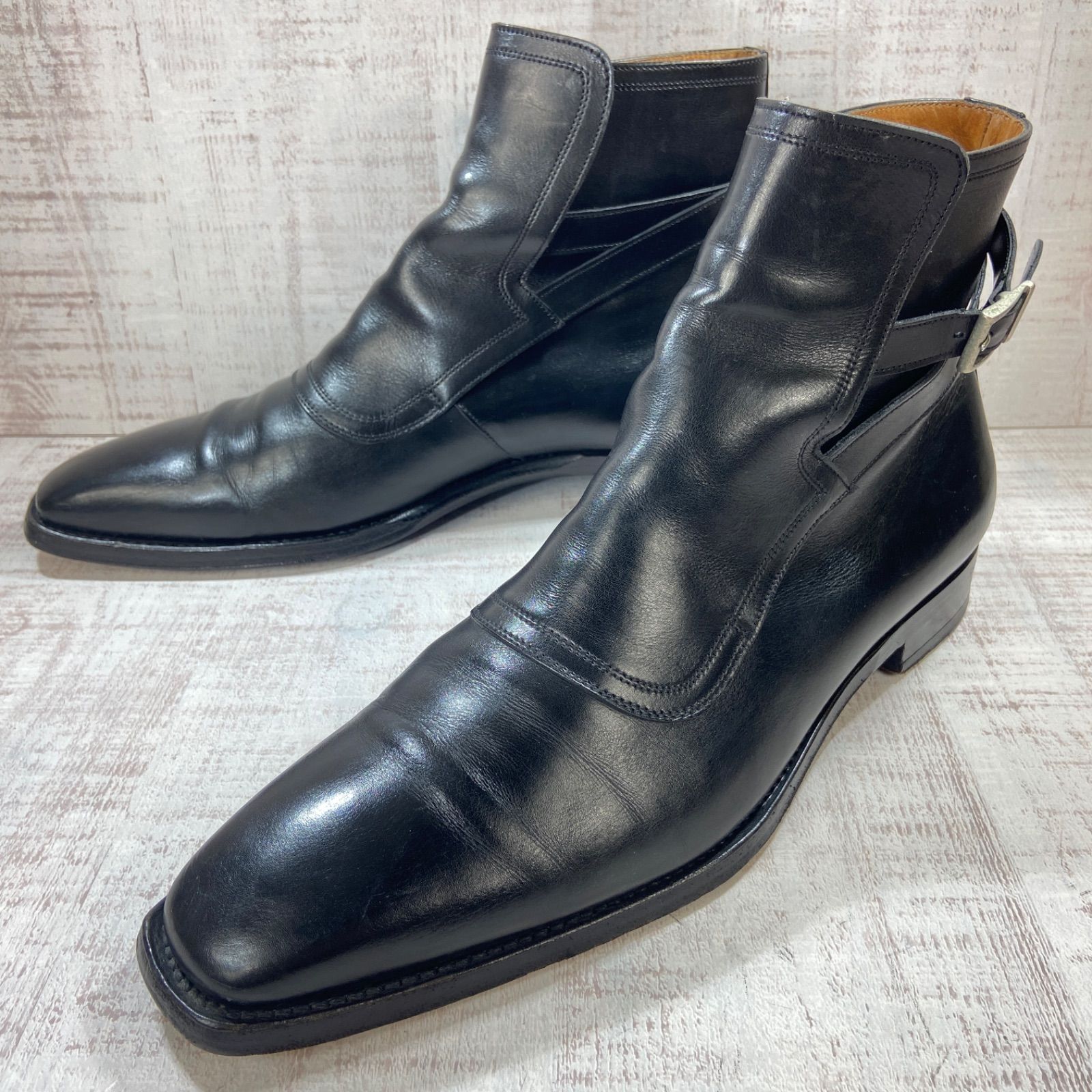 SANTONI サントーニ ジョッパーブーツ レザー UK7.5 26.5cm メンズ 