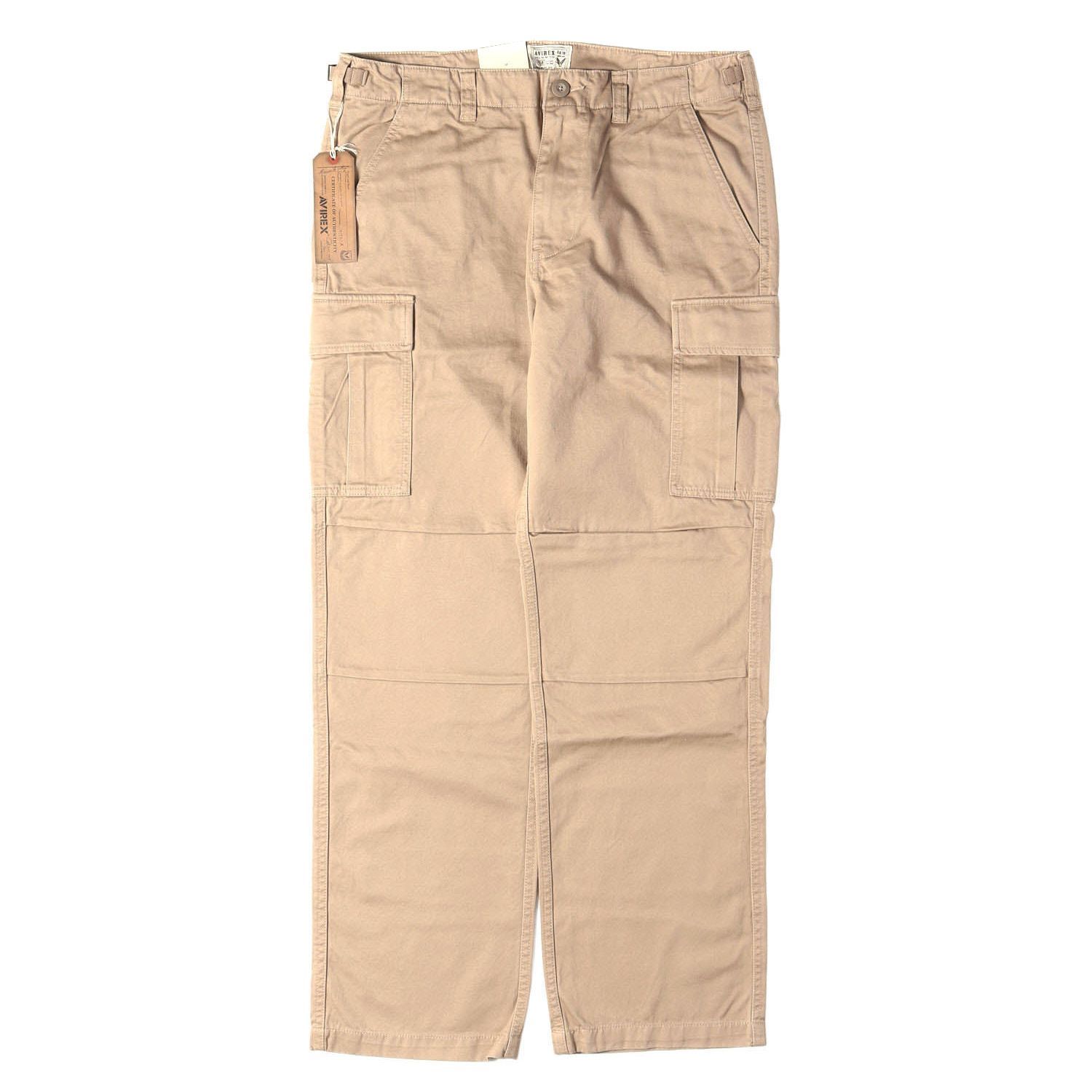 【新品】AVIREX アヴィレックス パンツ ベージュ サイズ:XL | ベーシック ファティーグ カーゴ トラウザー パンツ | ボトムス ズボン【メンズ】