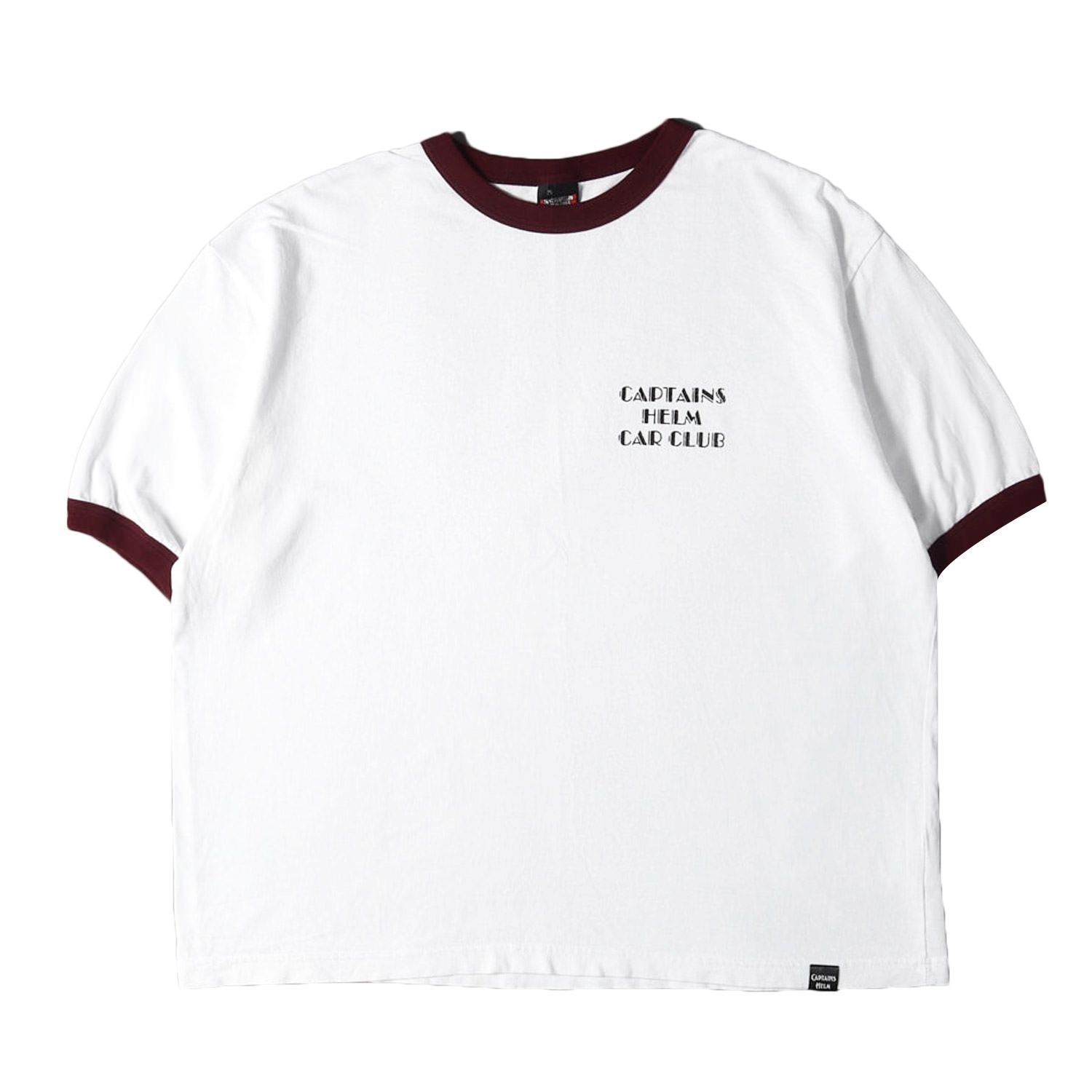 Captains Helm キャプテンズヘルム Tシャツ ホワイト バーガンディー 