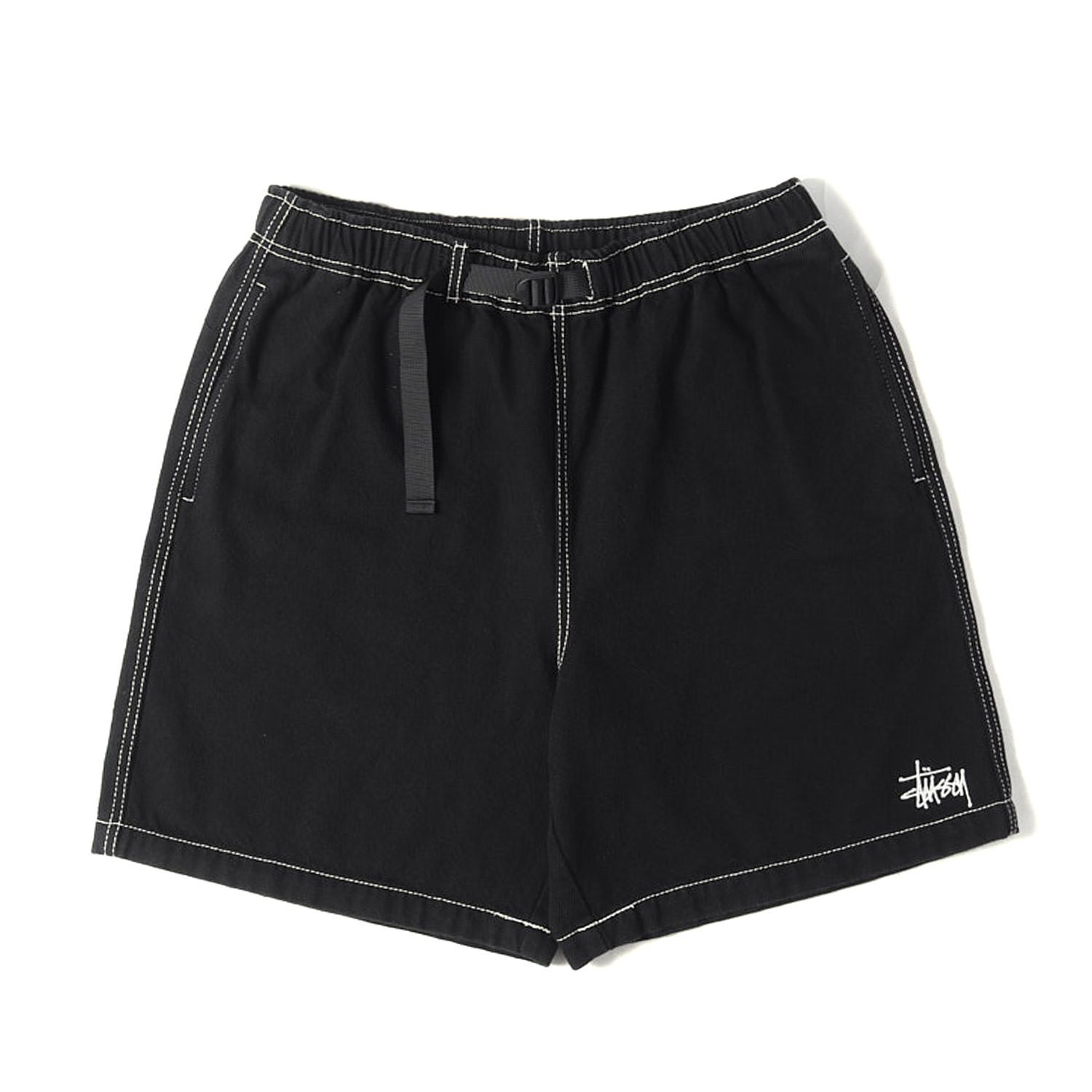 【美品】STUSSY ステューシー パンツ ブラック 黒 サイズ:M | 22SS ルーズツイル マウンテン イージーショーツ (Loose Twill Mountain Short) | ボトムス ショートパンツ【メンズ】【中古】