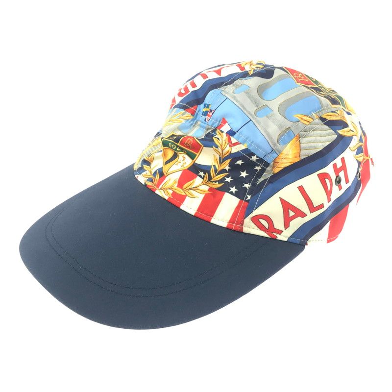 【中古品】 POLO RALPH LAUREN ポロ ラルフローレン CHARIOTS OF FIRE STUDIUM LONG BILL CAP 0200011557 ロング ビル キャップ 帽子 【185-260607-na-09-tagh】