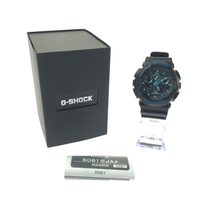【中古品】 G-SHOCK ジーショック ANALOG-DIGITAL GA-100CB-1AJF アナログ デジタル クォーツ 腕時計 【196-260607-na-21-tagh】