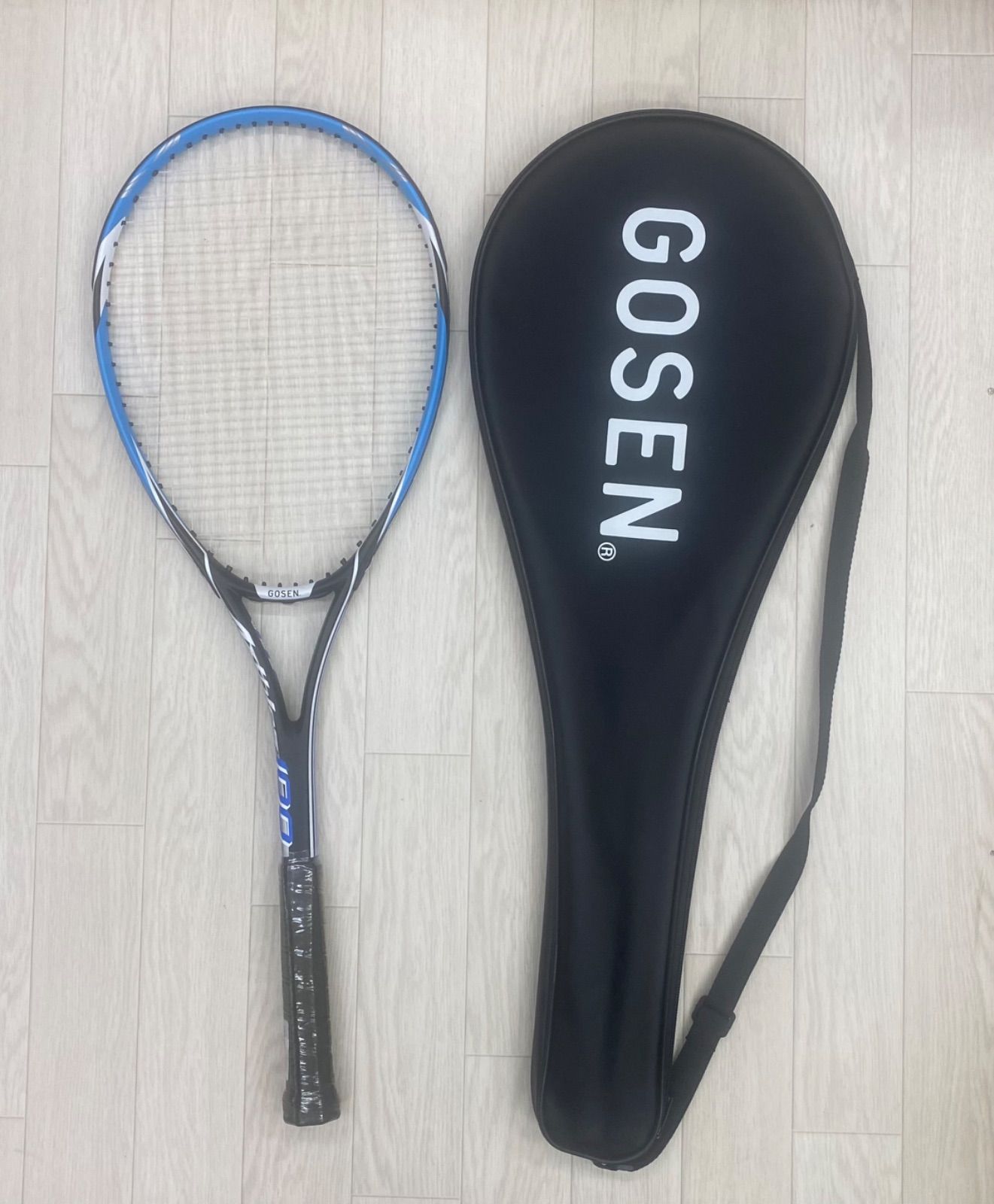 GOSEN AXTHIES 100 BLUE 入門用ソフトテニスラケット 未使用品-業務 